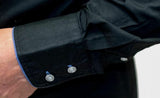 bruno banani Camisa de hombre talla S negro alta calidad original moda verano