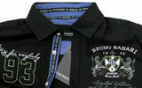 bruno banani Camisa de hombre talla S negro alta calidad original moda verano